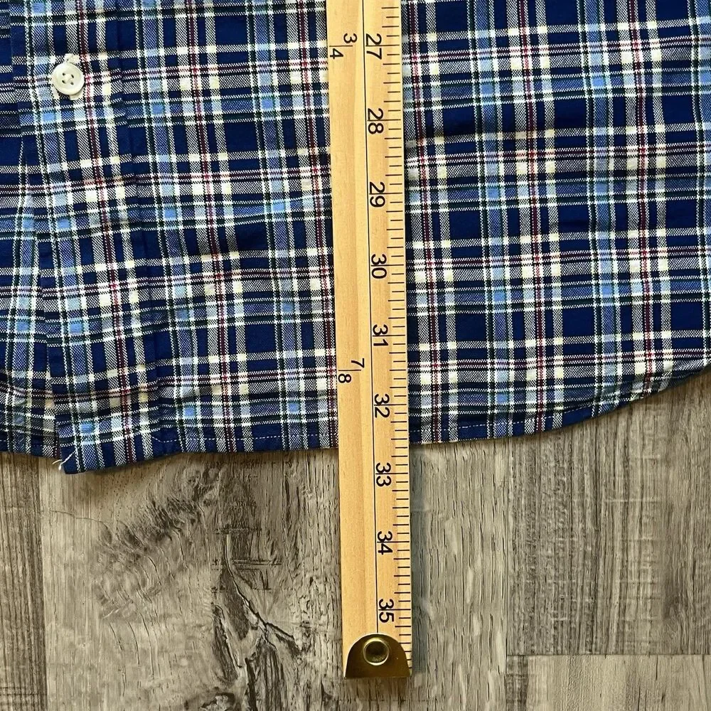 Polo Ralph Lauren Plaid Button Down Shirt Mens 3XB Multi Plaid Big & Tall